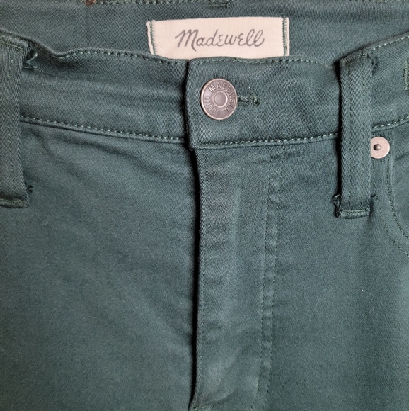 Madewell 9" Mid-Rise Skinny Jeans Green Size 26 - Picture 4 of 11